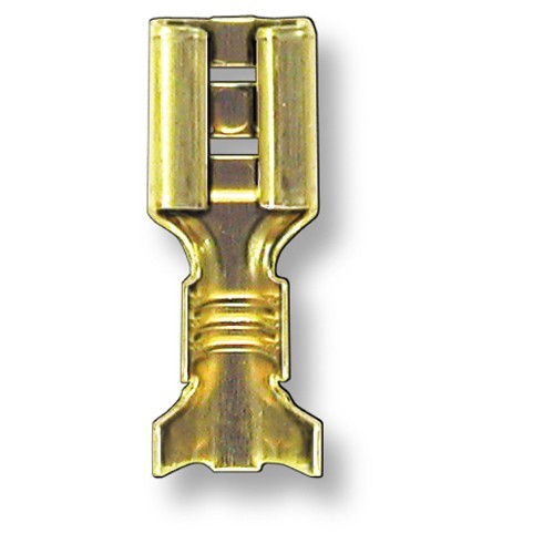 Female Spade Connector NonInsulated 3/16 Gauge 14 Universal