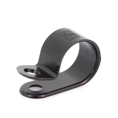 5/8 Nylon Cable Clamp, 1/2 Wide, Black