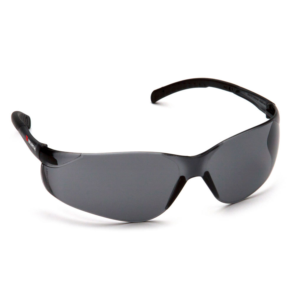 Fission Safety Glasses With Black Temple Grey Lens