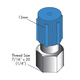 Straight 13M 1/4 R134 Adapter