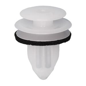 WHITE NYLN DOOR TRIM PANL RET W/SEALR