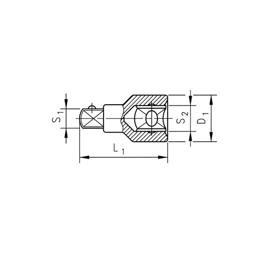 ZEBRA Step-Down Socket - 3/4 Inch to 1/2 Inch