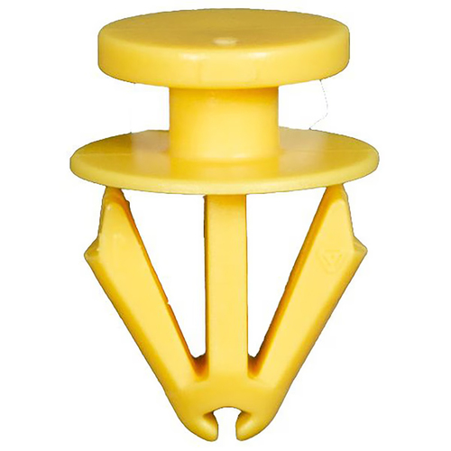 Rear Wheel Opening Spat Clip, Yellow Nylon