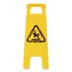 Site Safety Wet Floor Sign, 2-Sided, 10 X 2 X 26, Yellow