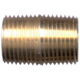Brass Pipe - Fittings Close Nipple Both Ends - 3/8 Inch Male Pipe Thread (MPT)