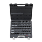 1/4-INCH, 3/8-INCH AND 1/2-INCH SOCKET WRENCH ASSORTMENT 77 PIECES