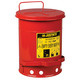 Justrite 21 Gallon Steel Oily Waste Can Red