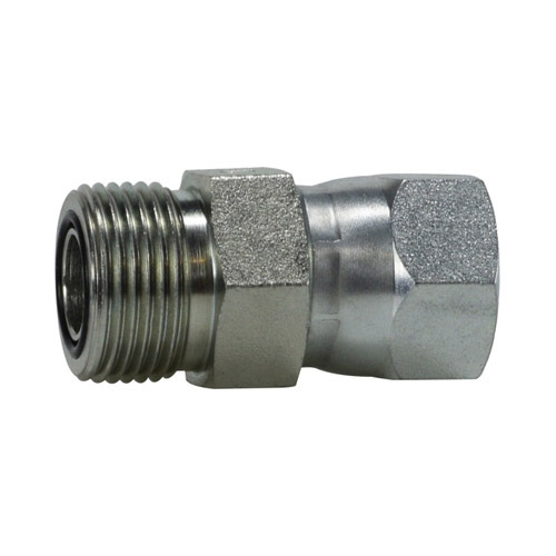 9/16-18X7/16-20 (3/8 OD) Male Flat Face to Female 37 Degree Swivel