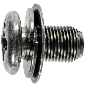 M6-1.0 X 19MM Phillips Round Head Thread CuttingScrew With SEMS Black Zinc Hyundai