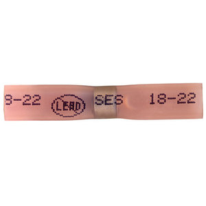 Supreme Solder/Seal Butt Connector - Red - 22-18 AWG