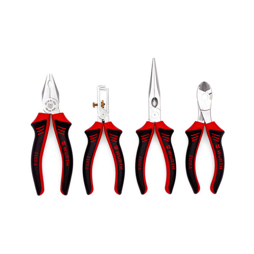 ZEBRA Pliers and Cutters Set (4 Pieces - Combination Plier ZEBRA Pliers and Cutters Set (4 Pieces - Combination Plier