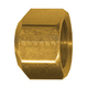 Brass SAE - 45-Degree Flare Sealing Cap Nut - 3/8 Inch Tube