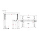 10AP-168 10,000lbs Capacity 2 Post Lift ClearFloor Adjustable Width Base- 168