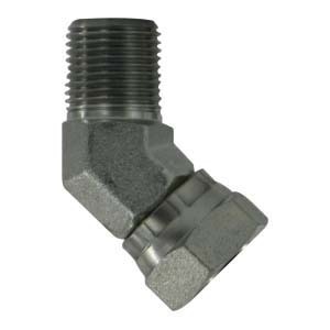 1/8X1/8 Male 45 Degree Pipe Elbow Swivel Adapter