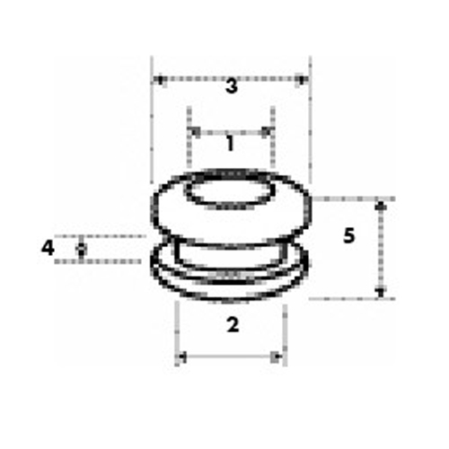 Double Flange GroMMet 21X31X38 Grommets Wire Management