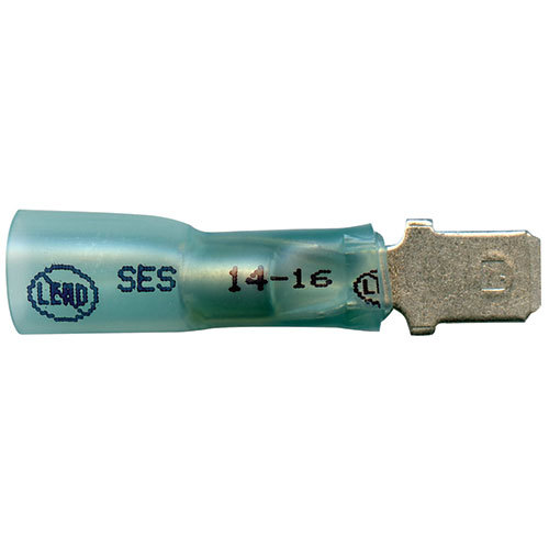 Supreme Solder/Seal Male Slip-On Connector - Blue - 16-14 AWG