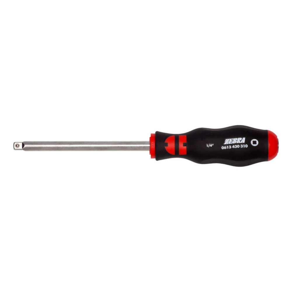 ZEBRA Screwdriver with 1/4 Inch Square Tip (Includes Ratchet Adapter