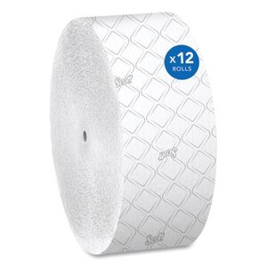 Essential Coreless JRT, Septic Safe, 2-Ply, White, 3.75" x 1,150 ft, 12 Rolls/Carton