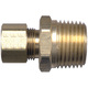 Brass Compression - Fittings Connector - Tube to Male Pipe - 5/16 Inch Tube x 1/8 Inch Male Pipe Thread (MPT)
