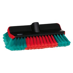 Vikan® 11" Waterfed High/Low Washing Brush- Soft/Split, Transport Line