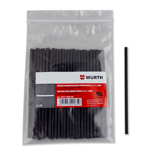 Heat Shrink Tubing 1/16 Inch I.D. 4 Inch Strips Shrink Tubing