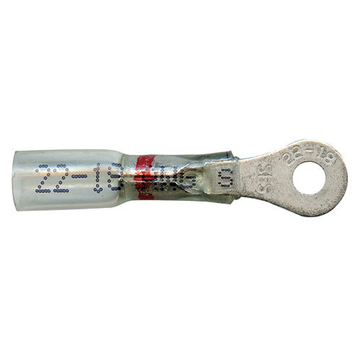 OptiClear Crimp/Seal  #6 Stud Ring Terminal 22-18 AWG