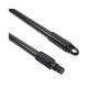 Fiberglass Broom Handle, Nylon Plastic Threaded End, 1