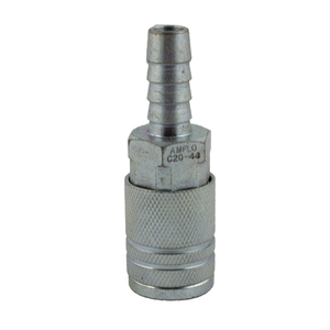 1/4 Inch  Industrial Milton Hose Barb 3/8 Inch  Air Coupler