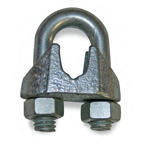 Wire Rope Clip Malleable 1/8, Malleable Wire Rope Clips, Hooks/Shackles/Links, US Hardware, Hardware