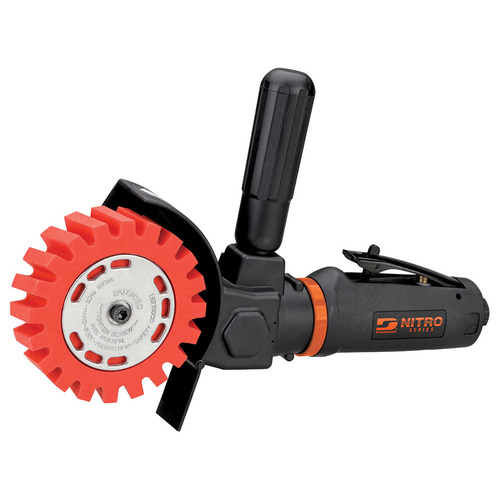 Dynabrade NitroZip Surface Conditioning/Decal Pinstrip Removal Tool, .5 hp, Right Angle, 3,500 RPM, Rear Exhaust