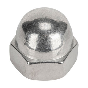 Hex Domed Cap Nut (Acorn Nut) - Metric - DIN1587 - A4 M10-1.5 - 316 Stainless Steel