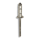 Zebra Round Flat Head Blind Rivet 1/8 x 5/16 Long