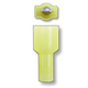 Male Connector For Tee Tap Yellow