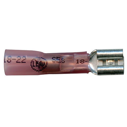 Supreme Solder/Seal Female Slip-On Connector - Red - 22-18 AWG