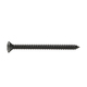 Phillips Oval Head Self-Tapping Screw Black 6X3/4