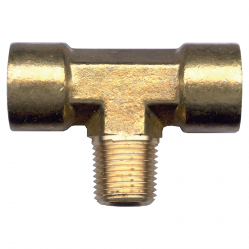 Brass Pipe - Fittings Forged Male Branch Tee - 1/2 Inch Pipe Thread (PT)