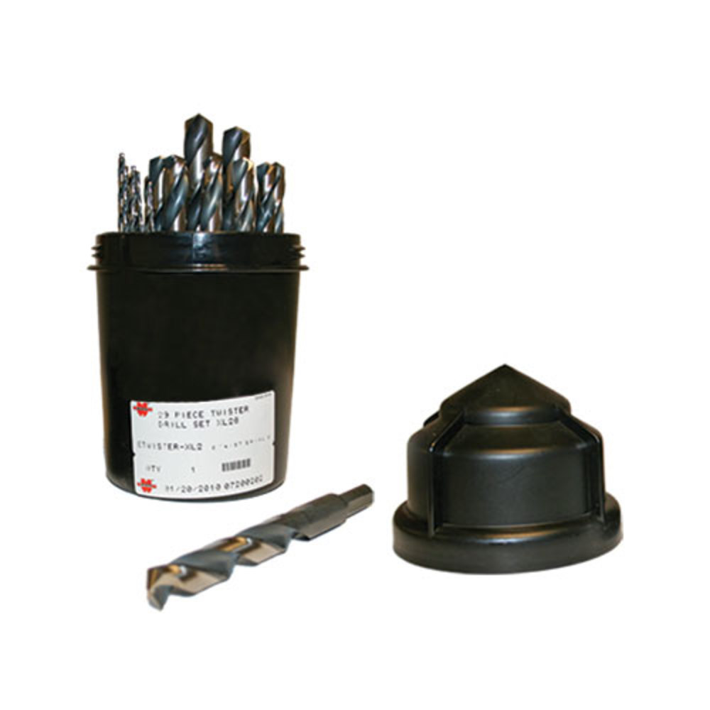 29 Piece Twist Drill Set Xl28 Mechanics Length Drill Bits