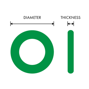 Green #10 GM Captive O-Ring OEM #3090774