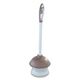 Plastic Toilet Plunger and Caddy with Microban, 16