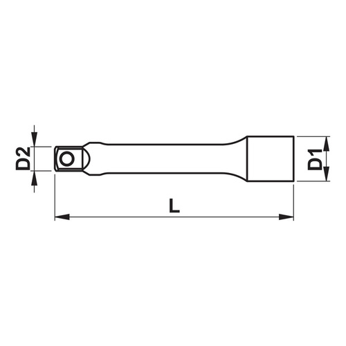 ZEBRA 1/4 Inch Extension - 150mm Long