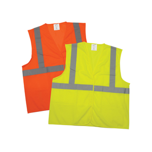 NSI Ultrabrite Workwear Class 2 Hi-Vis Mesh Traffic Safety Vest - Lime- 2XLarge