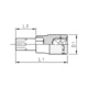 ZEBRA 1/2 Inch Torx Socket Bit Short TX30