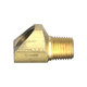 Brass SAE - 45-Degree Inverted Flare - 45-Degree Elbow - Tube to Male Pipe - 3/8 Inch Tube x 1/4 Male Pipe Thread (MPT)