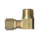 Brass DOT Air Brake - Fittings For SAE J844D - Nylon Tubing - 90-Degree Elbow - 1/4 In Tube To 3/8 In Male Pipe Thread (MPT)