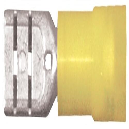 Yellow Female Spade Connector 1/4
