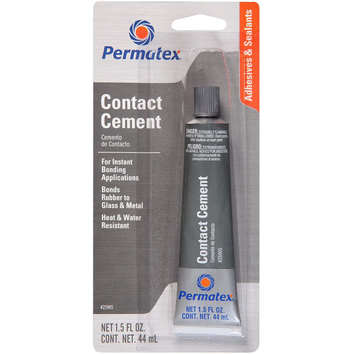 Permatex Contact Cement, 1.5oz Rubber / Molding Glues Adhesive