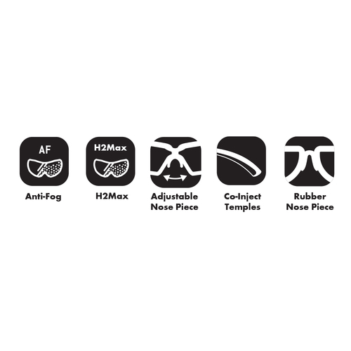 Lumara Mirrored Safety Glasses - Blue Lens