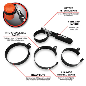 Oil Filter Wrench Set, 4-In-1