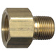 Brass SAE 45-Degree Inverted Flare Connector - 1/4 Inch Tube x 1/4 Inch Male Pipe Thread (MTP)