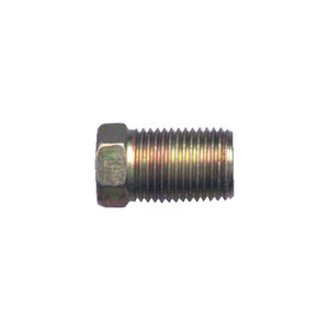 Brass SAE - 45-Degree Inverted Flare Steel Nut - Long Style - Japanese Standard - 3/16 Inch Tube x M10 Thread